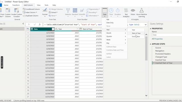 How to use Date related operations in Power Query Editor | PowerBI смотреть онлайн