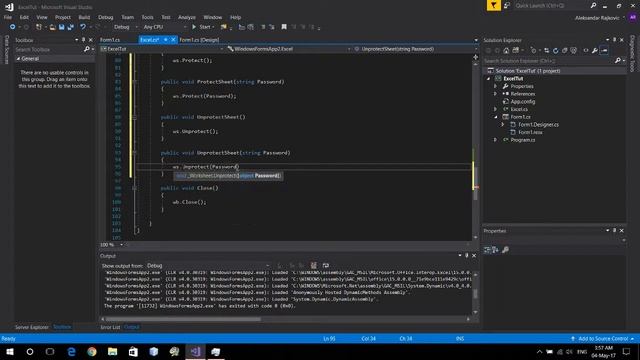 C# Excel Tutorial #5 Protect and Unprotect Worksheet смотреть онлайн