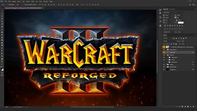 Warcraft III Reforged Text Effect смотреть онлайн