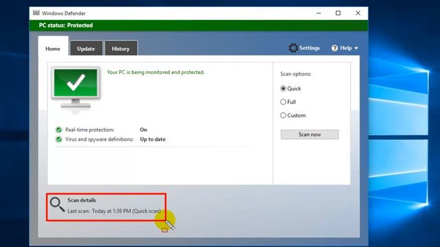 How to enable and use Windows 10 Built-In antivirus - Windows Defender смотреть онлайн