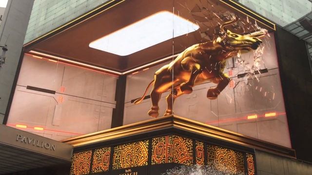 Golden bull against Covid19 @ Pavilion KL. Крутое 3D шоу -Золотой бык борется против Ковида смотреть онлайн