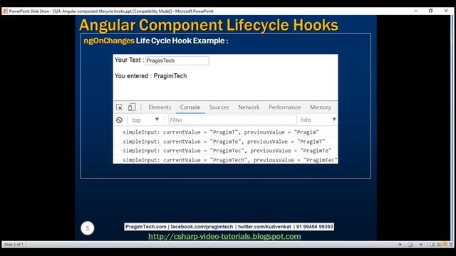 Angular component lifecycle hooks смотреть онлайн