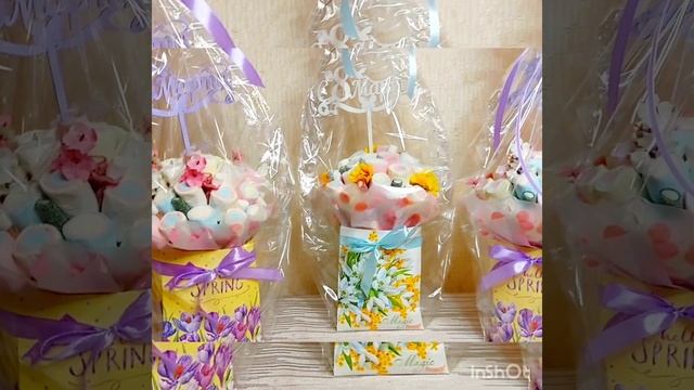 Букет из зефира и мармелада на 8 марта смотреть онлайн