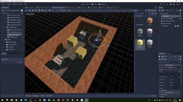 How To Instance Scenes Using A Gridmap In Godot