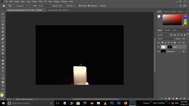 Remove Impossible Smoke Background in Photoshop | Short Photoshop Tutorial | 1 Minute Photoshop Edi смотреть онлайн