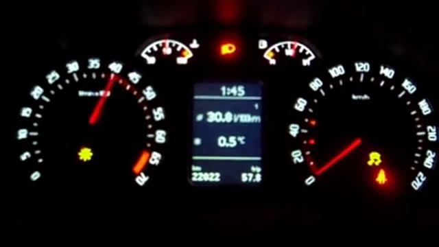 Skoda Octavia A5 RS Tuning TFSI Tacho Idle Rev Inside