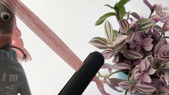 ЛАЙФХАК №2. Выпрямление волос из пряжи. Быстрый способ. смотреть онлайн