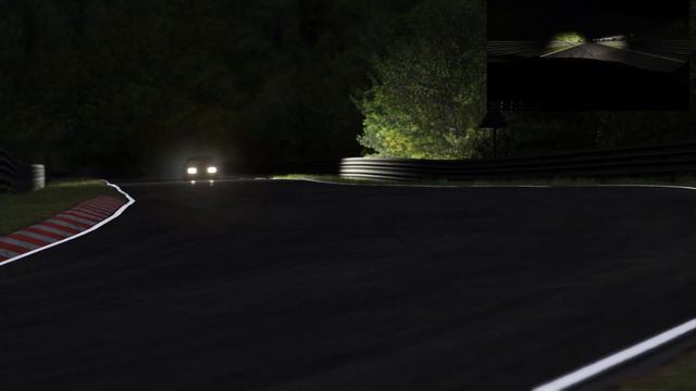 Assetto Corsa Nordschleife at Night with Thunderstorm смотреть онлайн