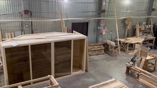 Упаковка саун Альтвуд перед отгрузкой смотреть онлайн