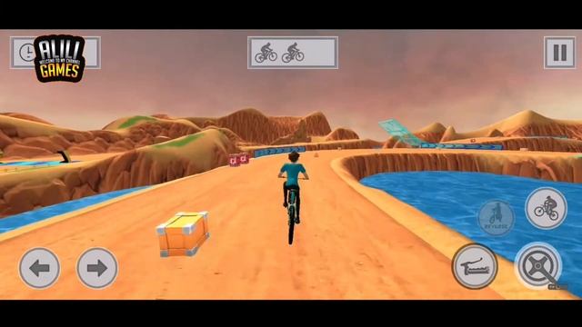 BMX Bicycle Stunt Race Dirt Track Racing Gameplay Android Part 1 смотреть онлайн