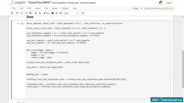 274 MNIST Preprocess the Data Shuffle & Batch (DEEP LEARNING - CLASSIFYING ON THE MNIST DATASET) смотреть онлайн