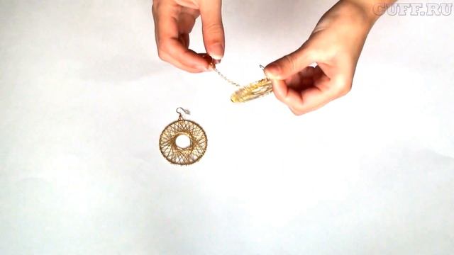 Кафф и серьга Золотое сплетение смотреть онлайн