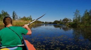 Испытываем байдарку Таймень 2 на воде