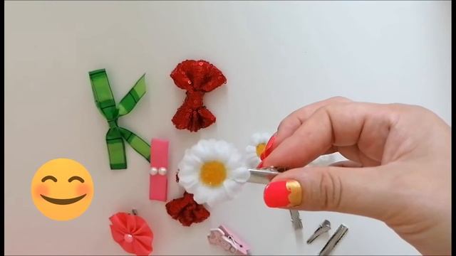 Как быстро сделать заколки для волос смотреть онлайн