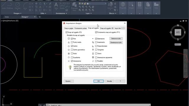 Snap ad oggetto AutoCAD смотреть онлайн