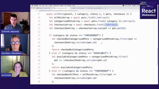 React Wednesdays: Introduction to GraphQL With Eve Porcello смотреть онлайн