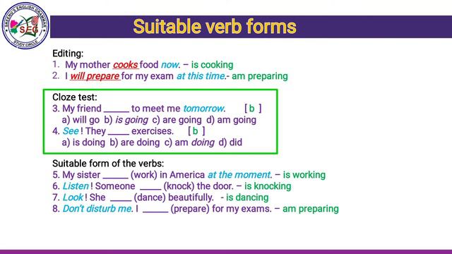 | Present Continuous Tense | Key Words | Sreenu's EduSite | смотреть онлайн