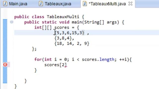 PROGRAMMER EN JAVA (Débutant) - 54 - Tableaux multidimensionnels смотреть онлайн