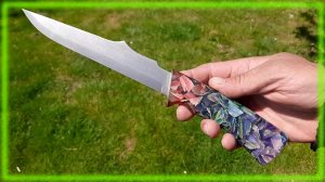 Нож с рукоятью из листьев кукурузы