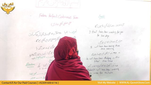 Future Continuous Tense Explained By Mam Farzana | Lecture No. 15 | @ALQureshOnlineAcademy| смотреть онлайн