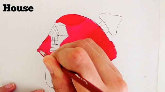 House Drawing, Painting, Coloring for beginners | Let's Draw and Paint Together смотреть онлайн