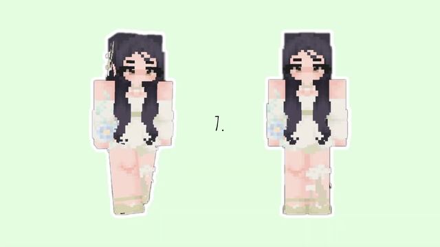 AESTHETIC COTTAGECORE MINECRAFT SKINS ?? смотреть онлайн