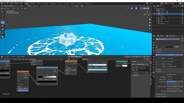 Tutorial: Advanced anime water splash FX in blender смотреть онлайн