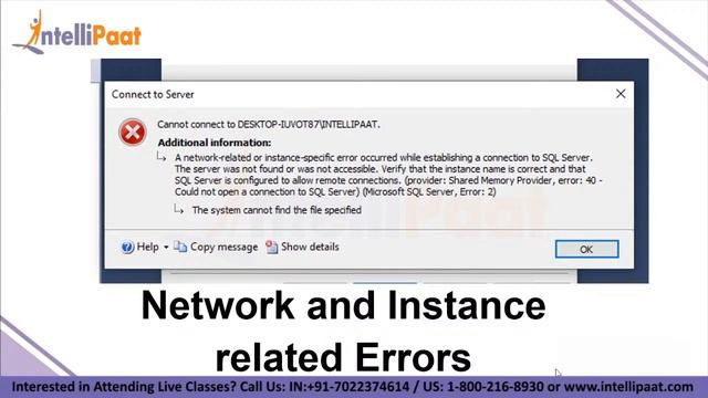 SQL Server Issues And Solutions | How to Solve SQL Server Connection Errors | Intellipaat смотреть онлайн