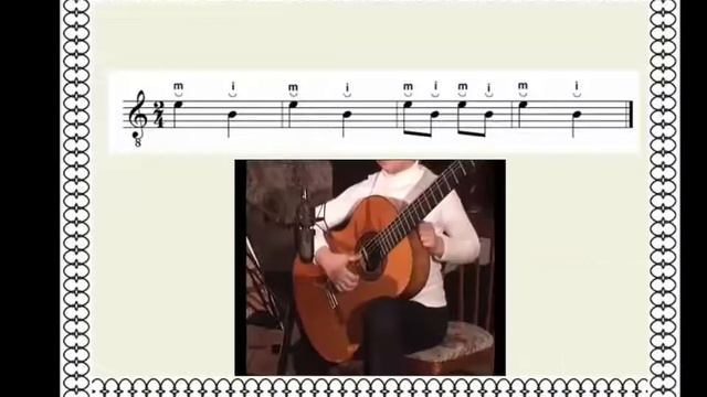 Гитара в музыкальной школе. Упражнение № 2. Игра по нотам смотреть онлайн