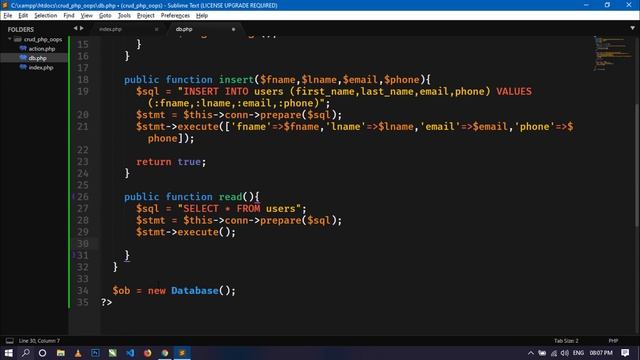 #3 CRUD App Using PHP-OOP, PDO-MySQL & Ajax | Coding in Model | Database & Table смотреть онлайн
