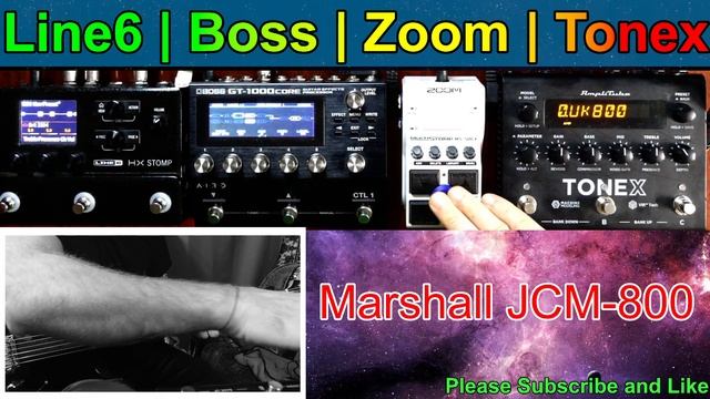 Line6 HX Stomp | Boss GT-1000 Core | Zoom MS-50G+ (Plus) | Tonex AmpliTube | Marshall Tone | Part 2 смотреть онлайн