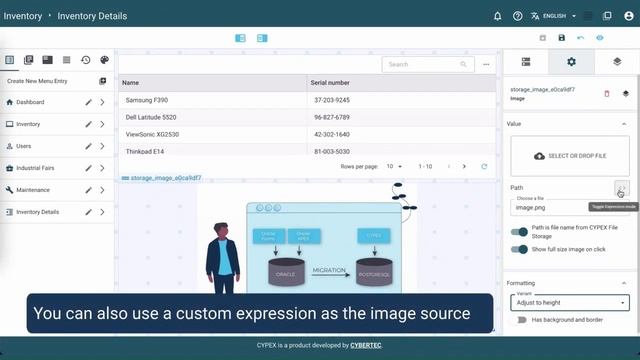 9.7.4 CYPEX Layout - Image Element - Application Designer | CYBERTEC PostgreSQL Rapid App Dev смотреть онлайн