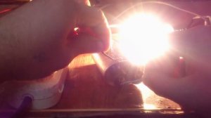 Пробой ВВ конденсатора, СВЧ печи. Наглядный пример, с лампочкой.