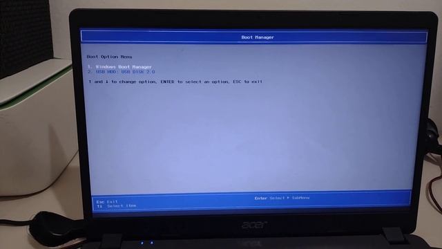 Boot Menu, Boot Manager - Notebook Acer Aspire смотреть онлайн