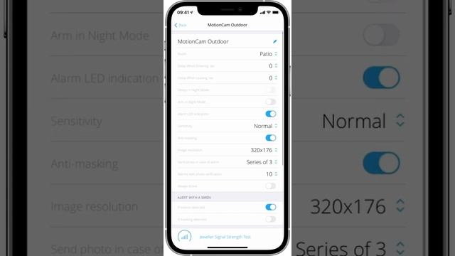 Configuration AJ-MOTIONCAM-OUTDOOR Ajax смотреть онлайн