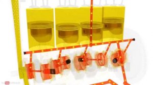 Система смазки двигателя внутреннего сгорания ДВС в 3D  Как работает؟