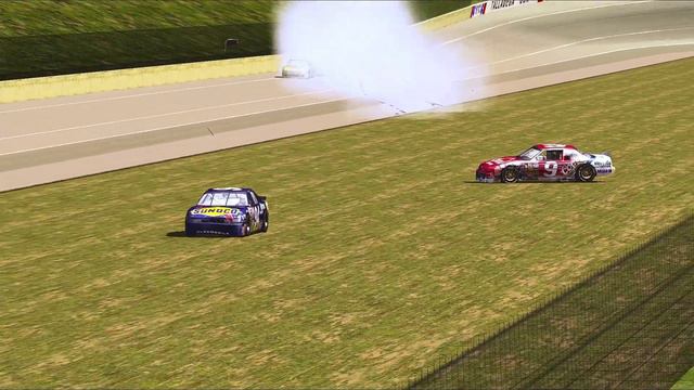 NR2003 1990 Winston 500 Bill Elliot Crash Reenactment смотреть онлайн