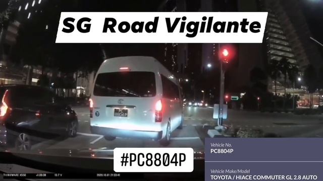 1oct2020 #PC8804P toyota hiace communter fail to conform to red light signal at bayfront avenue смотреть онлайн