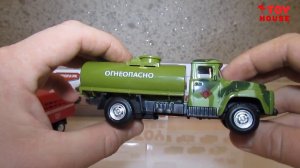 МАШИНКИ открываю 4 новых модели машин КАМАЗ ЗИЛ ПАЗ от Автопарка разного масштаба.