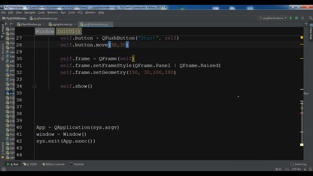 PyQt5 Animation With QPropertyAnimation смотреть онлайн