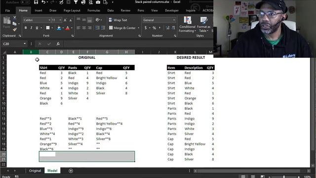 Power Query: Stacking Columns of Data (Unpivot, Split Columns by delimiter, and everything!) смотреть онлайн