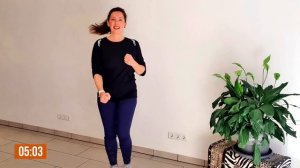 ЛЁГКАЯ ходьба дома. 1100 шагов за 10 минут.