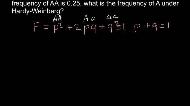 Hardy-Weinberg Allele Frequency Problem