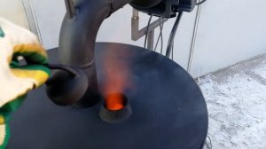 Калорифер  на отработанном масле Теплоген 20 кВт. Работа калорифера на отработке на максималках!