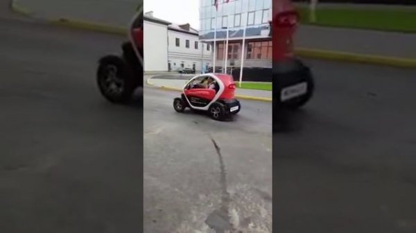 Renault Twizy -смешной электрокар. Внешний вид. Рено Твизи
