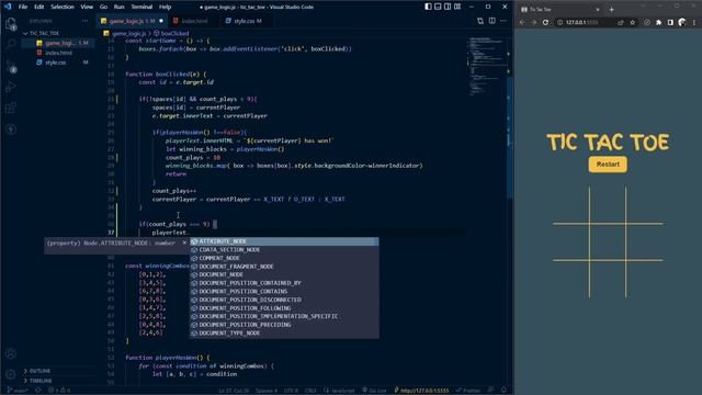 Tic Tac Toe JavaScript Game Challenge Solved - What's the challenge? ? смотреть онлайн