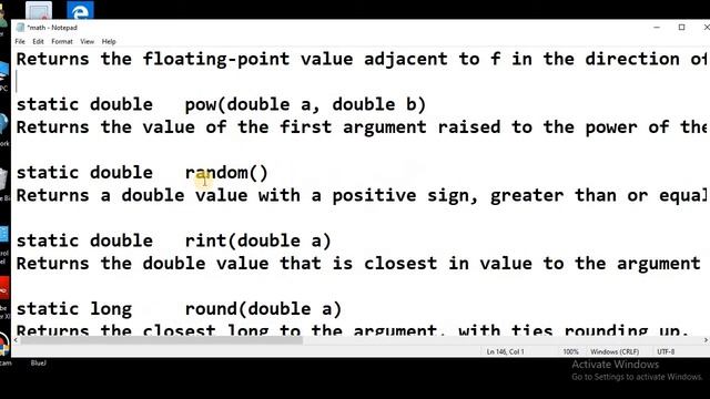 Java math library functions смотреть онлайн