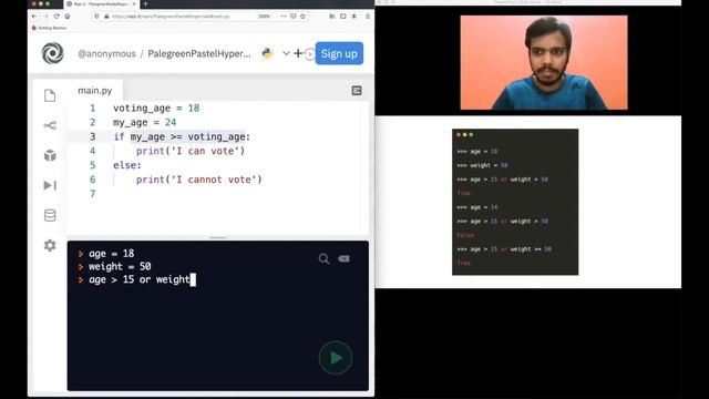 Part 4 - Python Tutorial | If Else Statement In Python | Conditional Operators смотреть онлайн