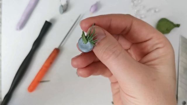 Мастер-класс: Серьги "Крокусы" из полимерной глины FIMO/polymer clay tutorial смотреть онлайн