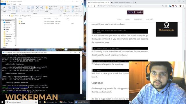 Git Cherry-Picking Tutorial/Demo смотреть онлайн